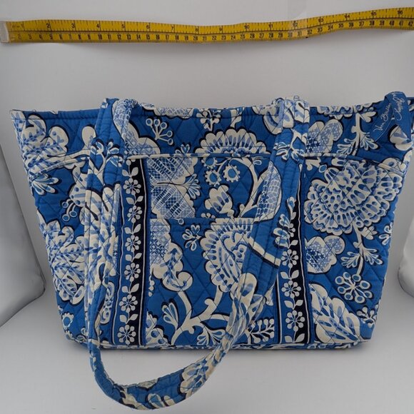 Vera Bradley Mandy Blue Lagoon zip top tote - Picture 6 of 6